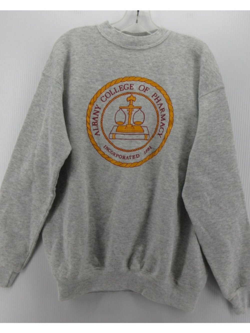 VINTAGE Albany College of Pharmacy Sweatshirt XL Tultex Graphic 90s USA